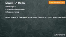 Sunil Uniyal - Diwali - A Haiku