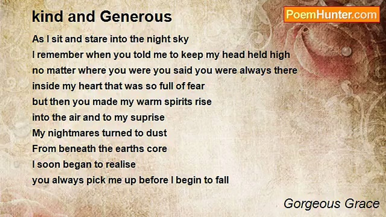Gorgeous Grace - kind and Generous
