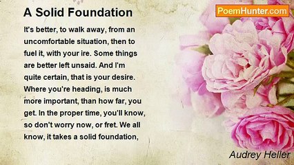 Audrey Heller - A Solid Foundation