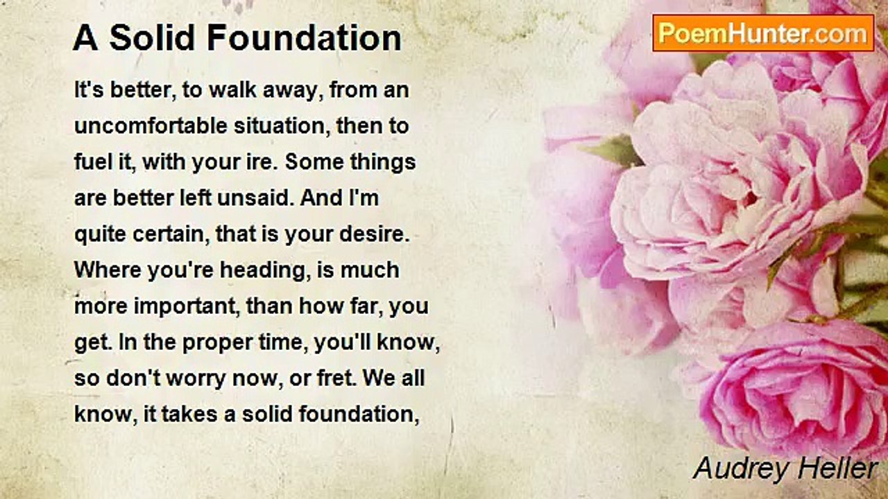 Audrey Heller - A Solid Foundation