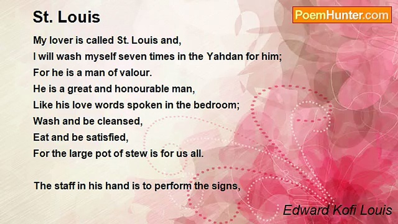 Edward Kofi Louis - St. Louis