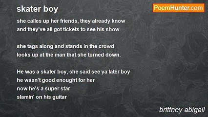 brittney abigail - skater boy