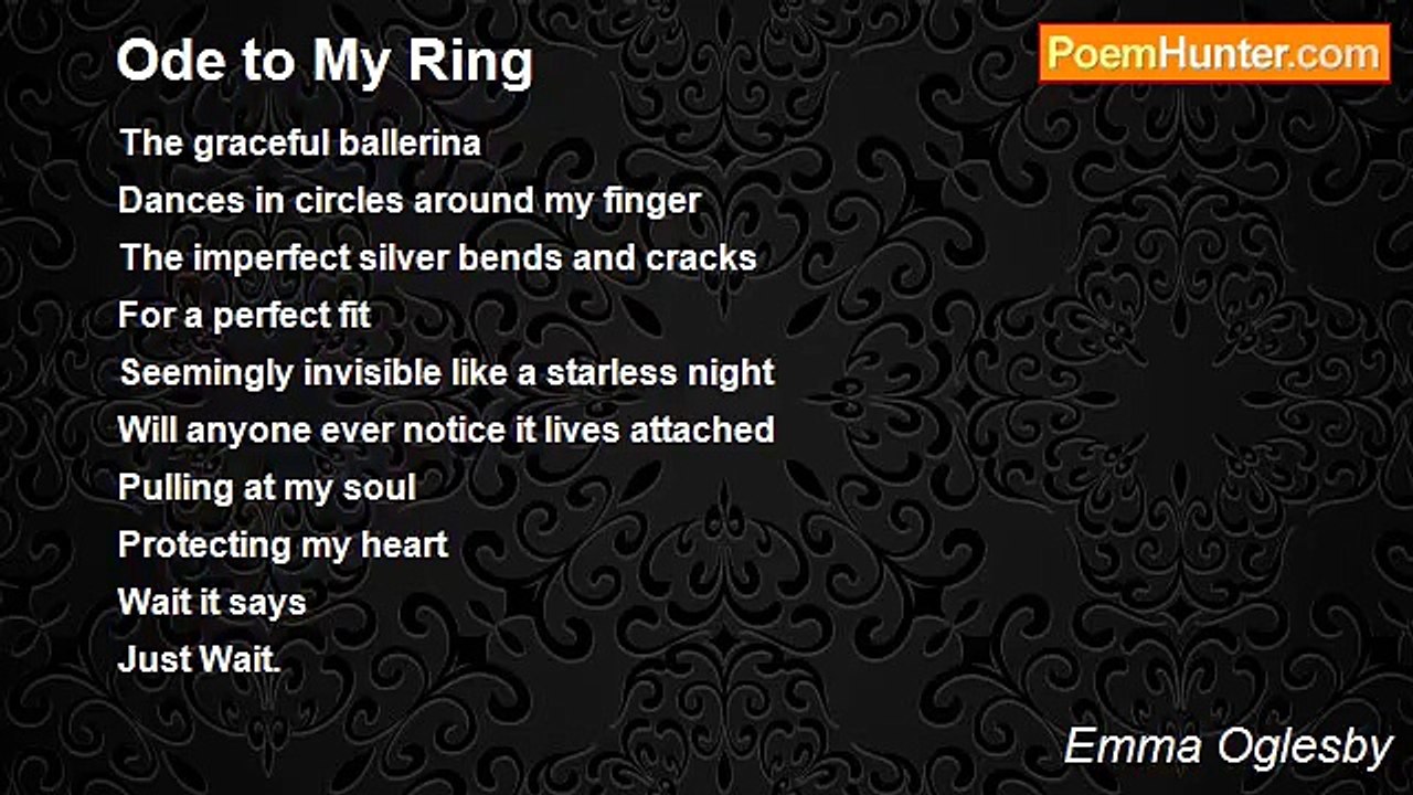 Emma Oglesby - Ode to My Ring