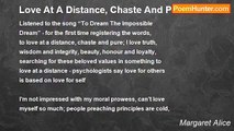 Margaret Alice - Love At A Distance, Chaste And Pure