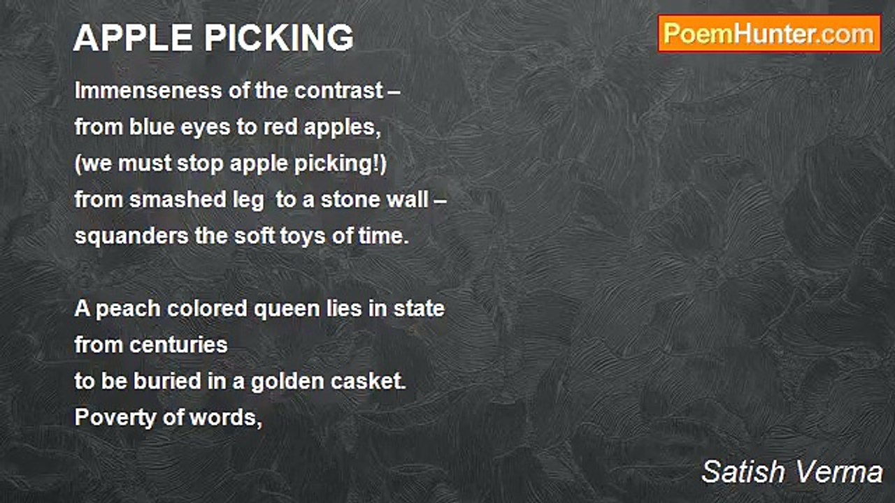 Satish Verma - APPLE PICKING