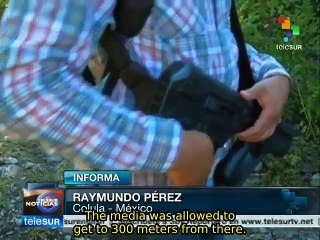 Mexico: Forensic experts investigating a clandestine grave in Colula