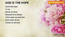 Aldo Kraas - GOD IS THE HOPE