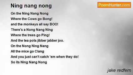 jake redfern - Ning nang nong