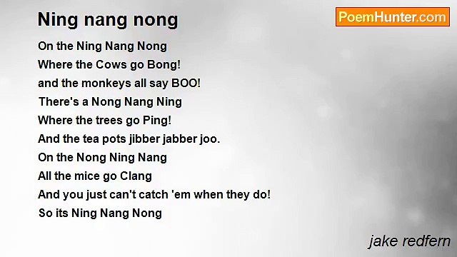 jake redfern - Ning nang nong