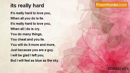 chrissi ells - its really hard