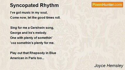 Joyce Hemsley - Syncopated Rhythm