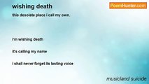 musicland suicide - wishing death