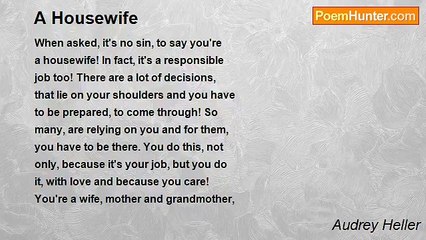 Audrey Heller - A Housewife