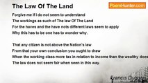 Francis Duggan - The Law Of The Land