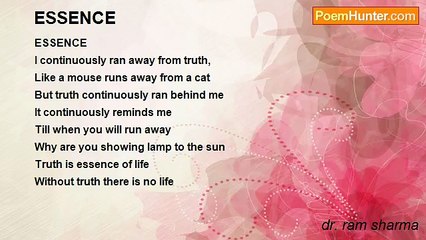 dr. ram sharma - ESSENCE