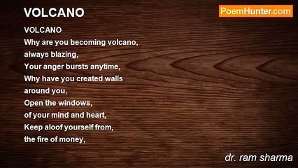 dr. ram sharma - VOLCANO