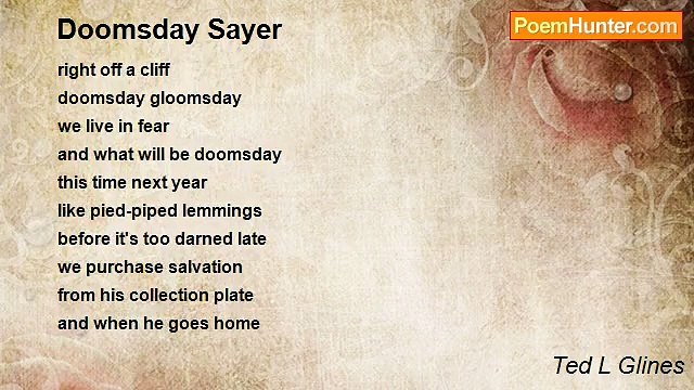 Ted L Glines - Doomsday Sayer