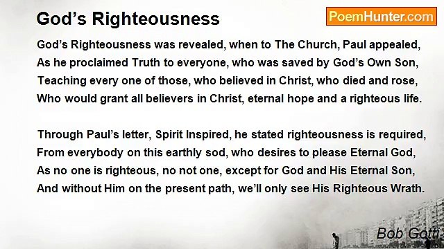 Bob Gotti - God’s Righteousness
