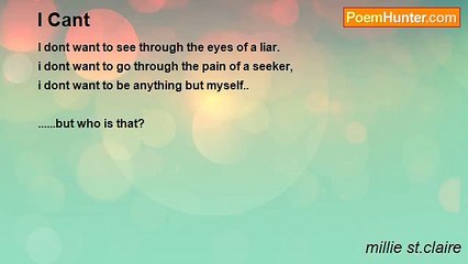millie st.claire - I Cant