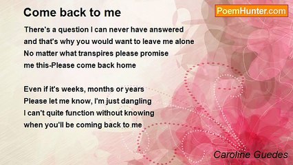 Caroline Guedes - Come back to me
