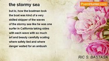 RIC S. BASTASA - the stormy sea