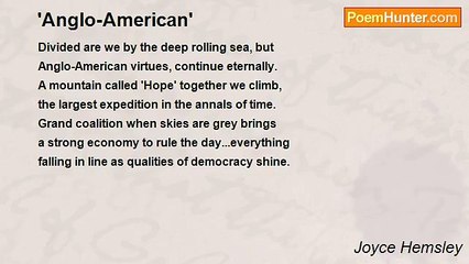 Joyce Hemsley - 'Anglo-American'