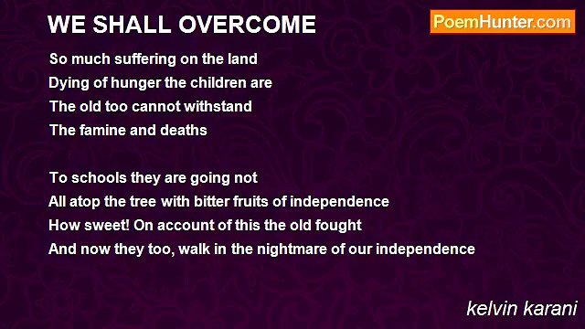 kelvin karani - WE SHALL OVERCOME
