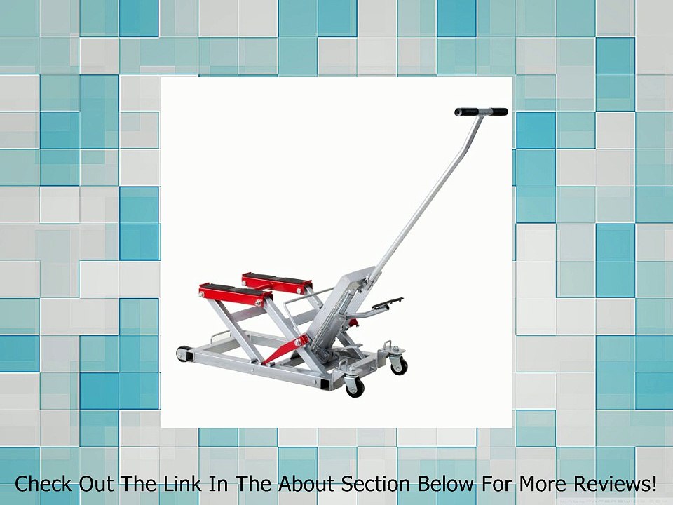 Pro-Lift T-2152 Grey Hydraulic Motorcycle Jack - 1500 lb. Capacity