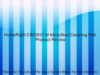 HomeRight C800937.M Microfiber Cleaning Pad