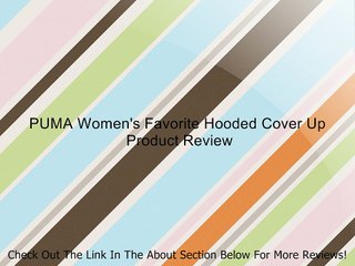 PUMA Women's Favorite Hooded Cover Up