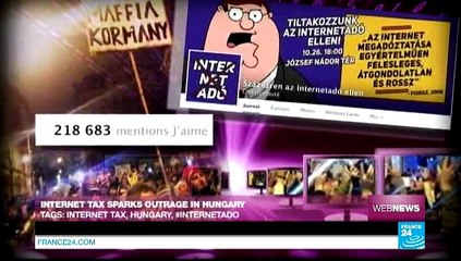 WEB NEWS - Internet tax sparks outrage in Hungary