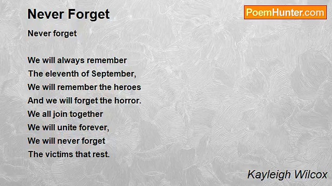 Kayleigh Wilcox - Never Forget