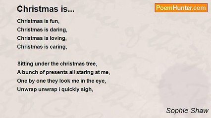 Sophie Shaw - Christmas is...