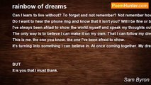 Sam Byron - rainbow of dreams