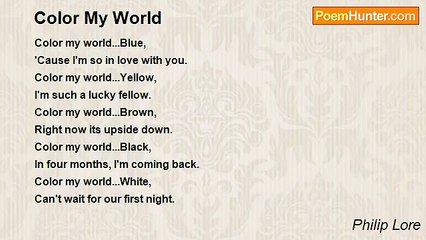 Philip Lore - Color My World