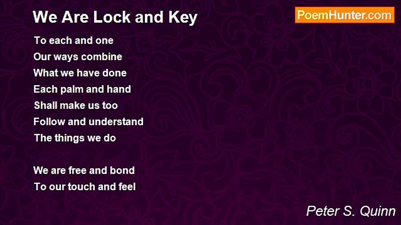 Peter S. Quinn - We Are Lock and Key