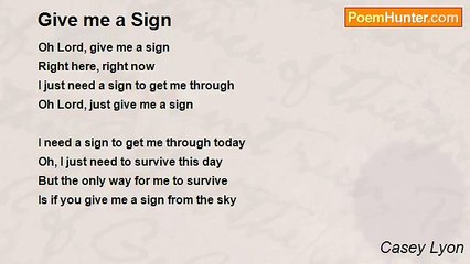Casey Lyon - Give me a Sign
