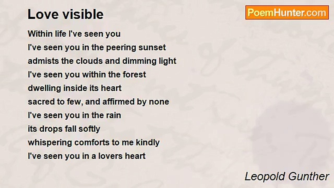 Leopold Gunther - Love visible