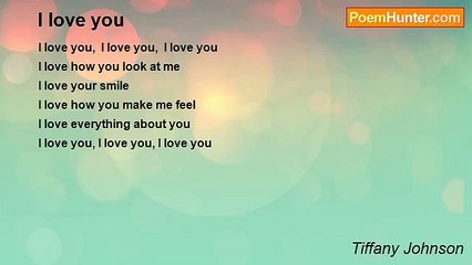 Tiffany Johnson - I love you
