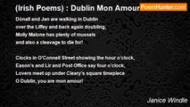 Janice Windle - (Irish Poems) : Dublin Mon Amour