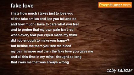 Coby Salazar - Fake Love 🎶 | Heartfelt Song About Deception and Heartache