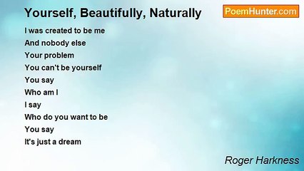 Roger Harkness - Yourself, Beautifully, Naturally