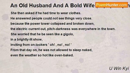 U Win Kyi - An Old Husband And A Bold Wife (15)   (Sleeping Naked)