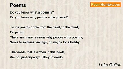 LeLe Gallon - Poems