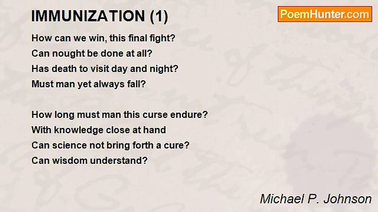 Michael P. Johnson - IMMUNIZATION (1)