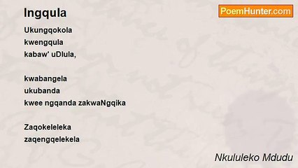 Nkululeko Mdudu - Ingqula