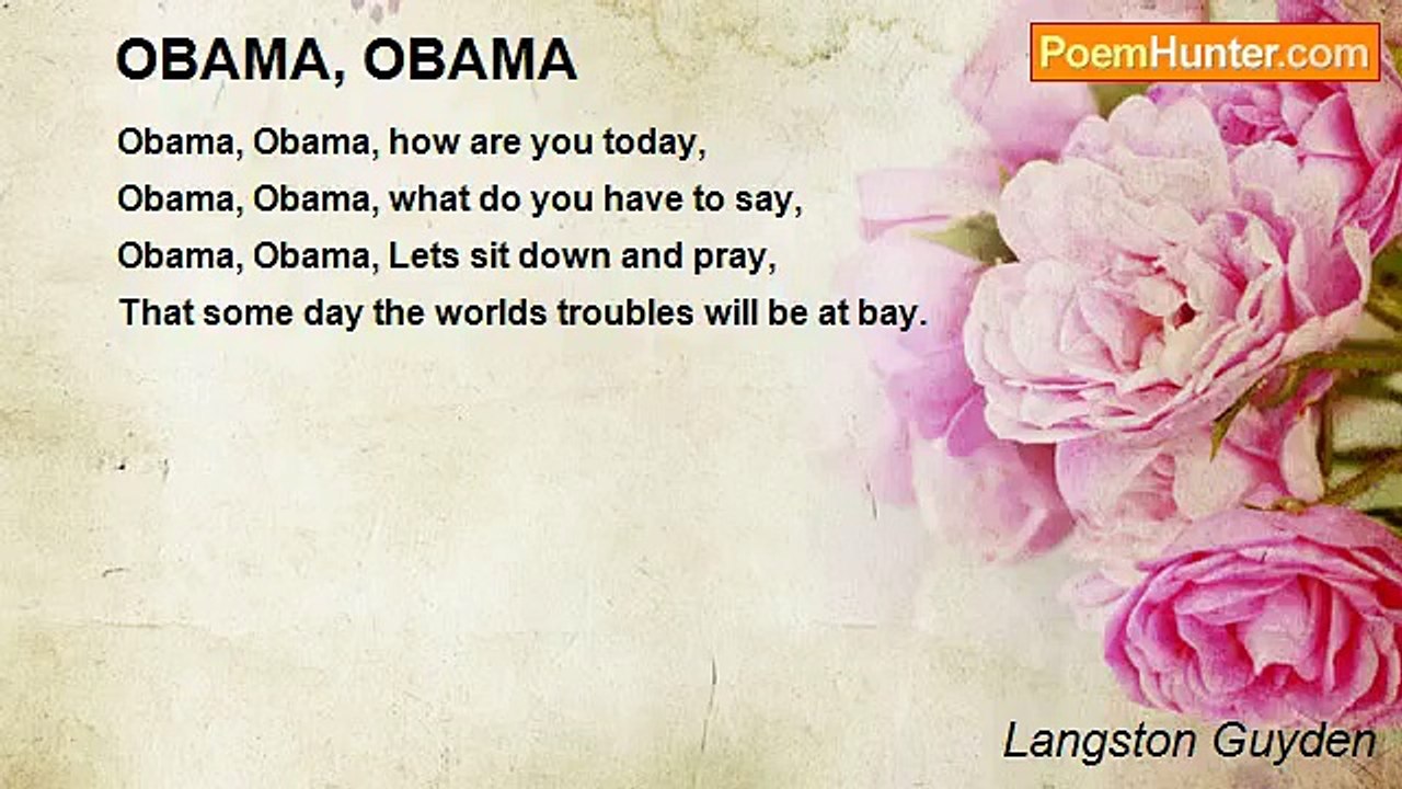 Langston Guyden - OBAMA, OBAMA