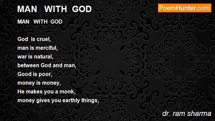 dr. ram sharma - MAN   WITH  GOD