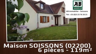 A vendre - maison - SOISSONS (02200) - 6 pièces - 119m²