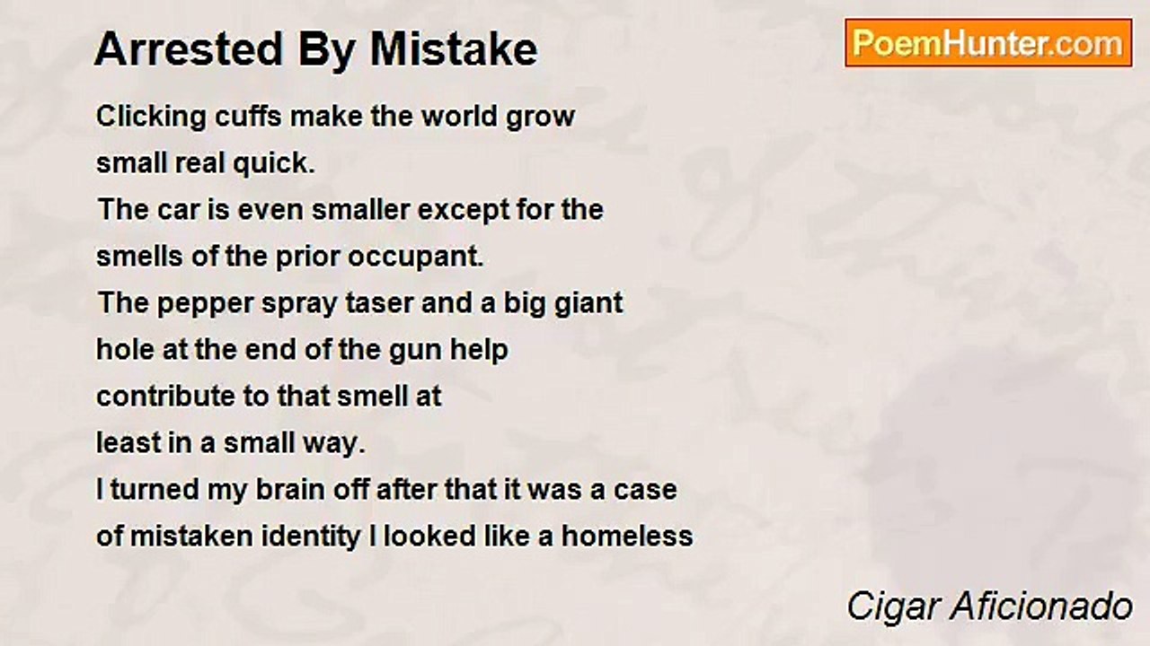 Cigar Aficionado - Arrested By Mistake